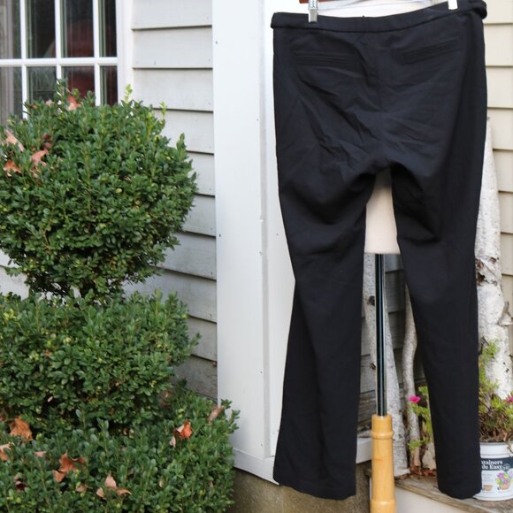 Babystyle Black Adjustable Button Waist Wide Leg Stretch Maternity Pants Sz L - Picture 4 of 5